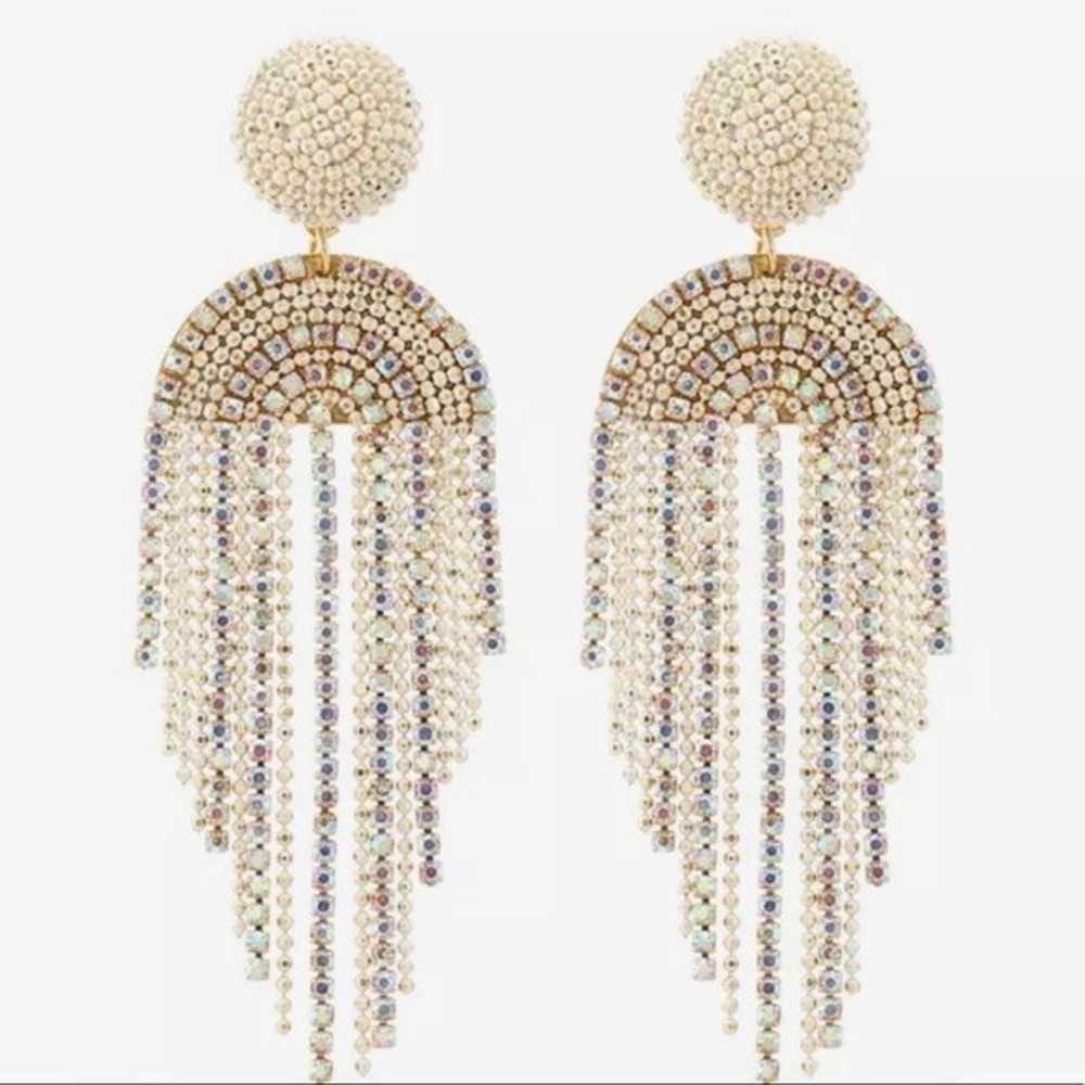 Beads Earrings For Women Hand-Make Long Link Tassel Trendy Accessories